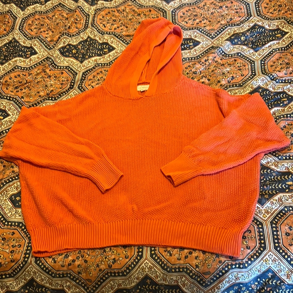 NWOT Lucky Brand hoodie knit sweater - size XL